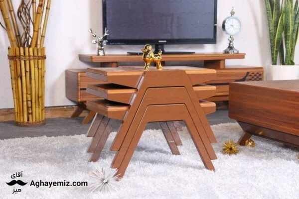 CoffeTable Roz aghayemiz 13 ست میز جلومبلی و میز عسلی رزا مدل ja18