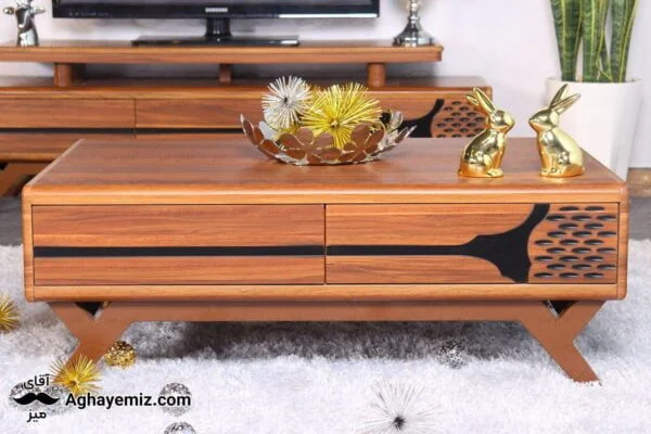 CoffeTable Roz aghayemiz 16 ست میز جلومبلی و میز عسلی رزا مدل ja18