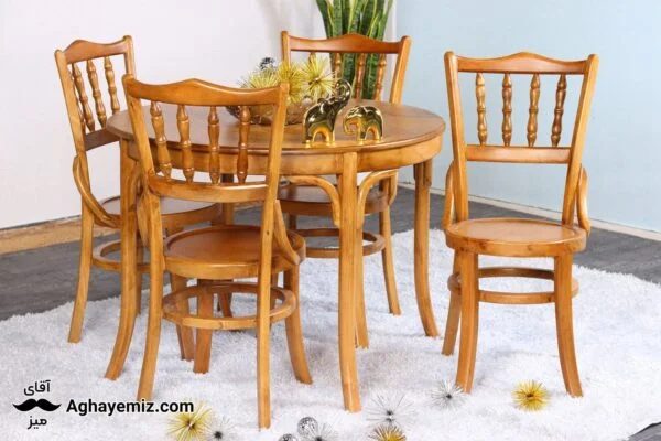 Dining Wood Aghayemiz 9 میز ناهارخوری وود (Wood) مدل D05